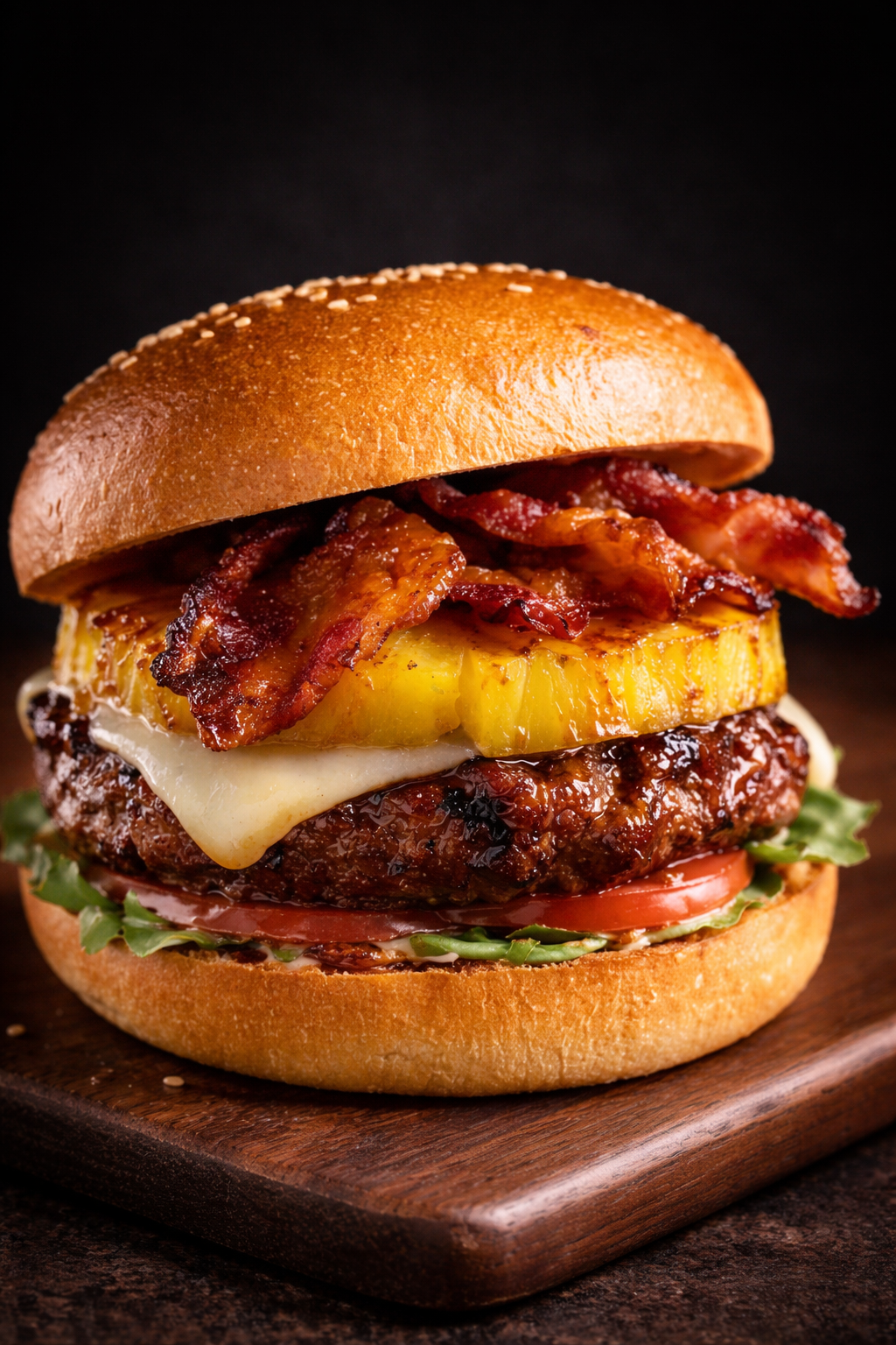 Hambúrguer profissional feito com IA